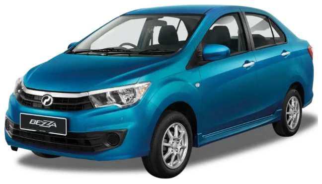 Blue Perodua Bezza catalogue image