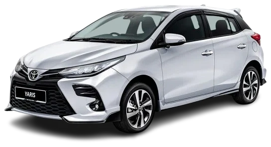 White Toyota Yaris catalogue image