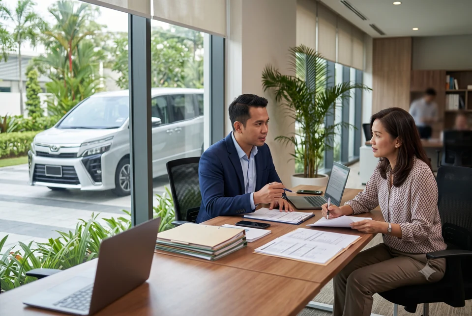 Corporate car rental quotation discussion with Darul Naim Transport
