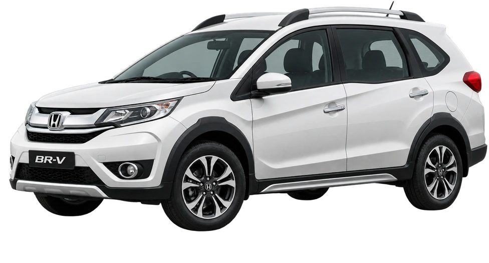 White Honda BR-V Gen 1 pre-facelift catalogue illustration