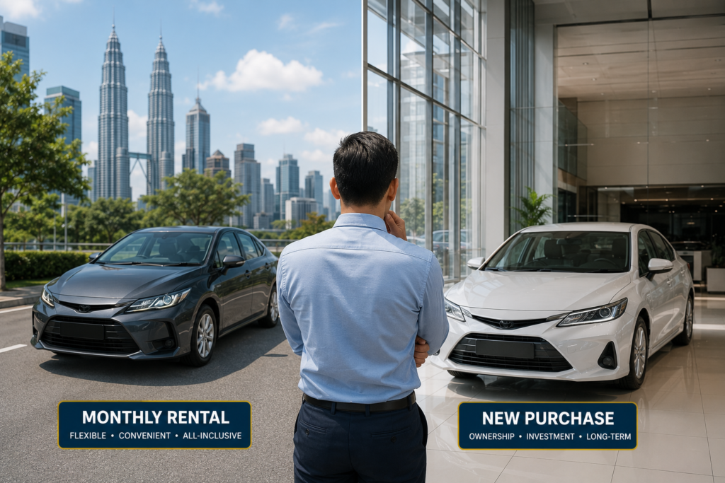 Comparing monthly rental and buying a car