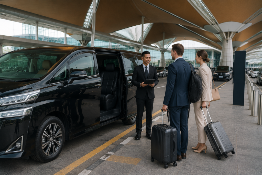Corporate airport chauffeur pickup at KLIA