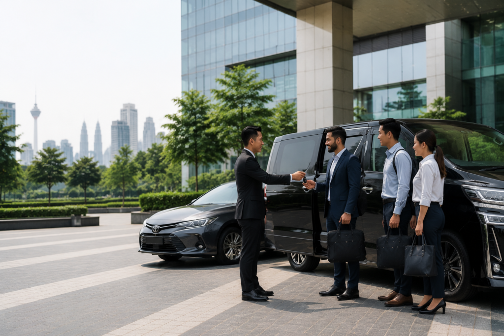 Corporate car rental in Kuala Lumpur for companies and project teams