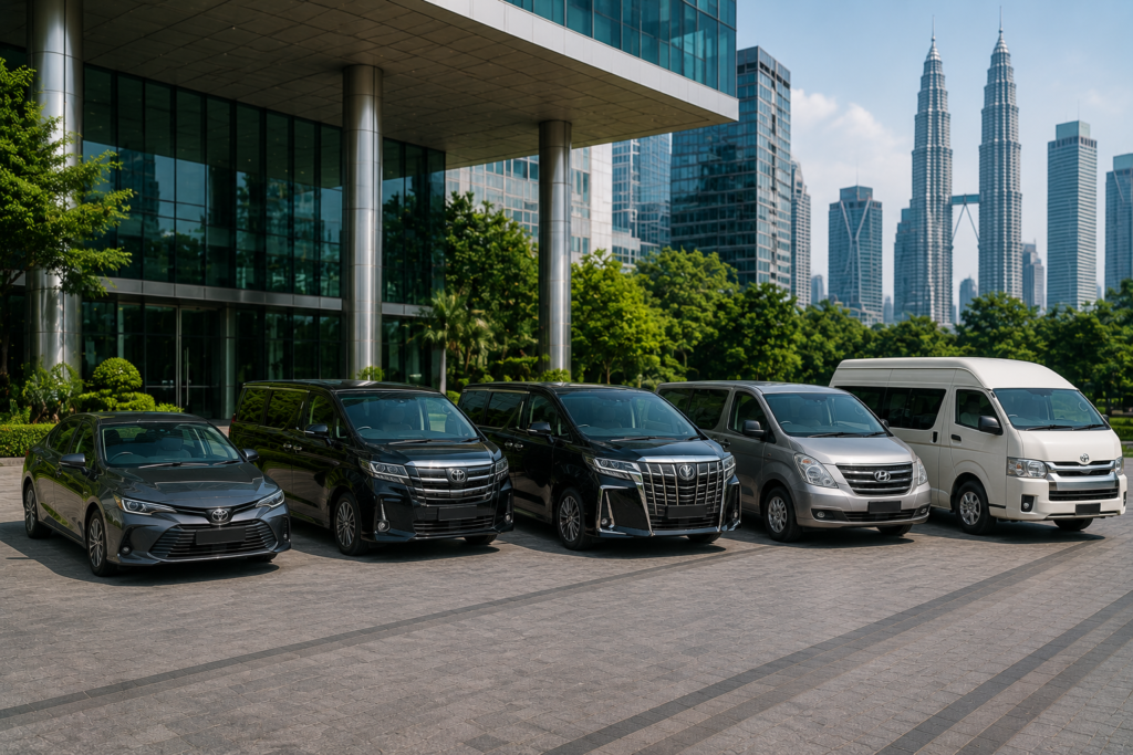 Corporate chauffeur vehicle options in Kuala Lumpur