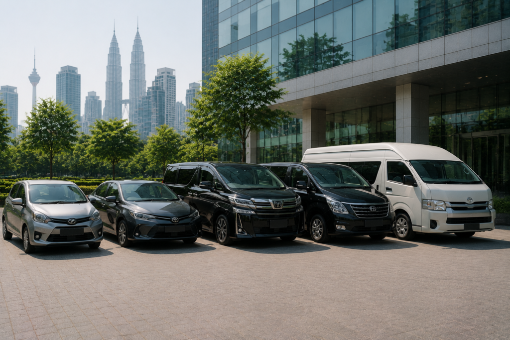Corporate rental car, MPV and passenger van options in Kuala Lumpur