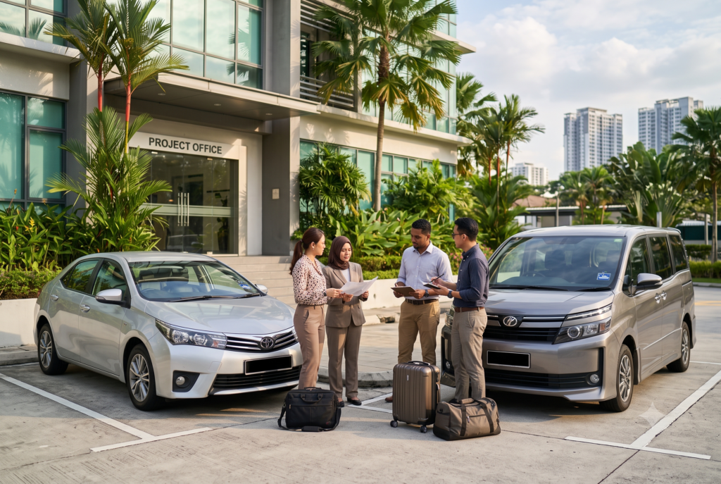 Monthly car rental for a corporate project team in Kuala Lumpur